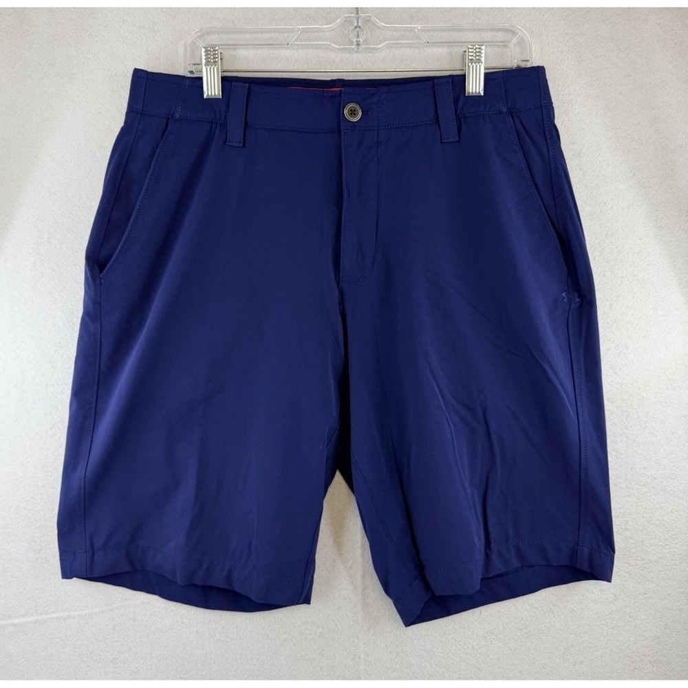 Under Armour Men HeatGear 10.5" Match Play Golf Shorts 1272862 Blue Size 34